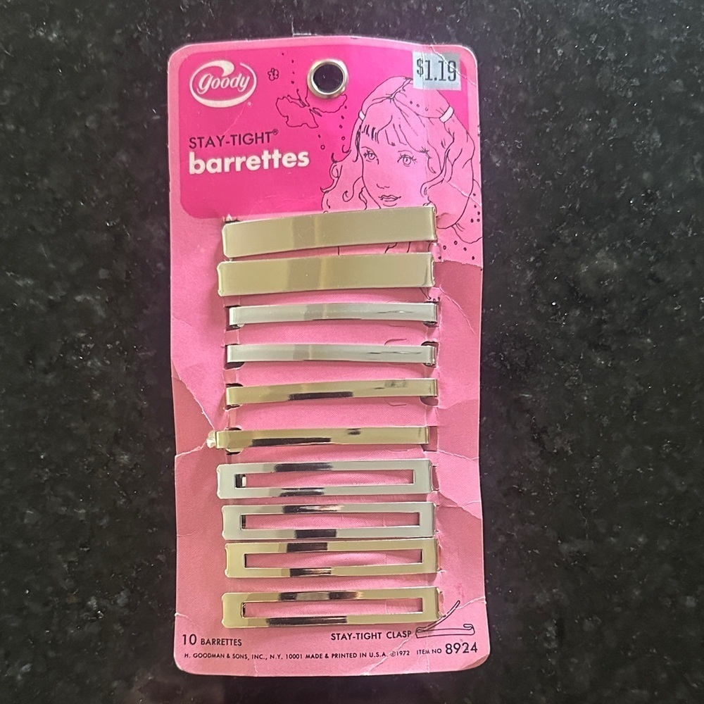 Goody Stay-Tight Clasp Barettes 8924 NEW vintage